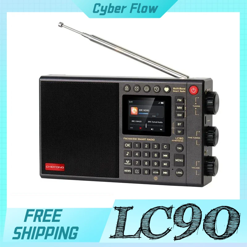 

Lc90 Chaoyuan Radio All-Band Fm Radio With Card Ips Screen Home Long Endurance Bluetooth Subwoofer Speaker Radio Receiver