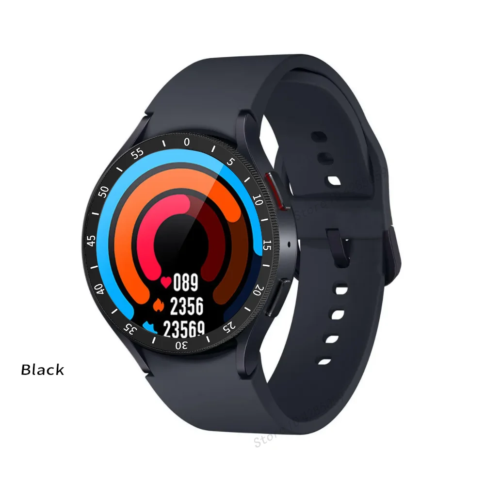 Metal Bezel Ring for Samsung Galaxy Watch 6 Classic 47mm Time Scale Watch Ring Scale Steel Frame Case Bumper Accessories