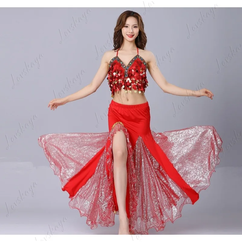 

Belly Dance Indian Dance Costume Long Dress Exotic Dance Costume Suit Female Halloween Costume
