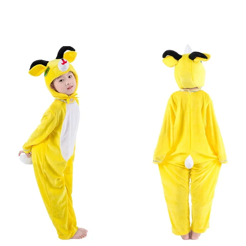 New Children's Cartoon Animal Cosplay Costumes Cute Lamb Children's Animal Performance Costume Halloween Party Cosplay Jumpsuit