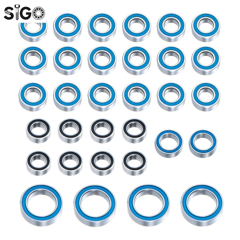 36pcs Metal Ball Bearing Set for TRX E-Revo Slash Summit Rally 4x4 1/16 RC Car High Quality Parts