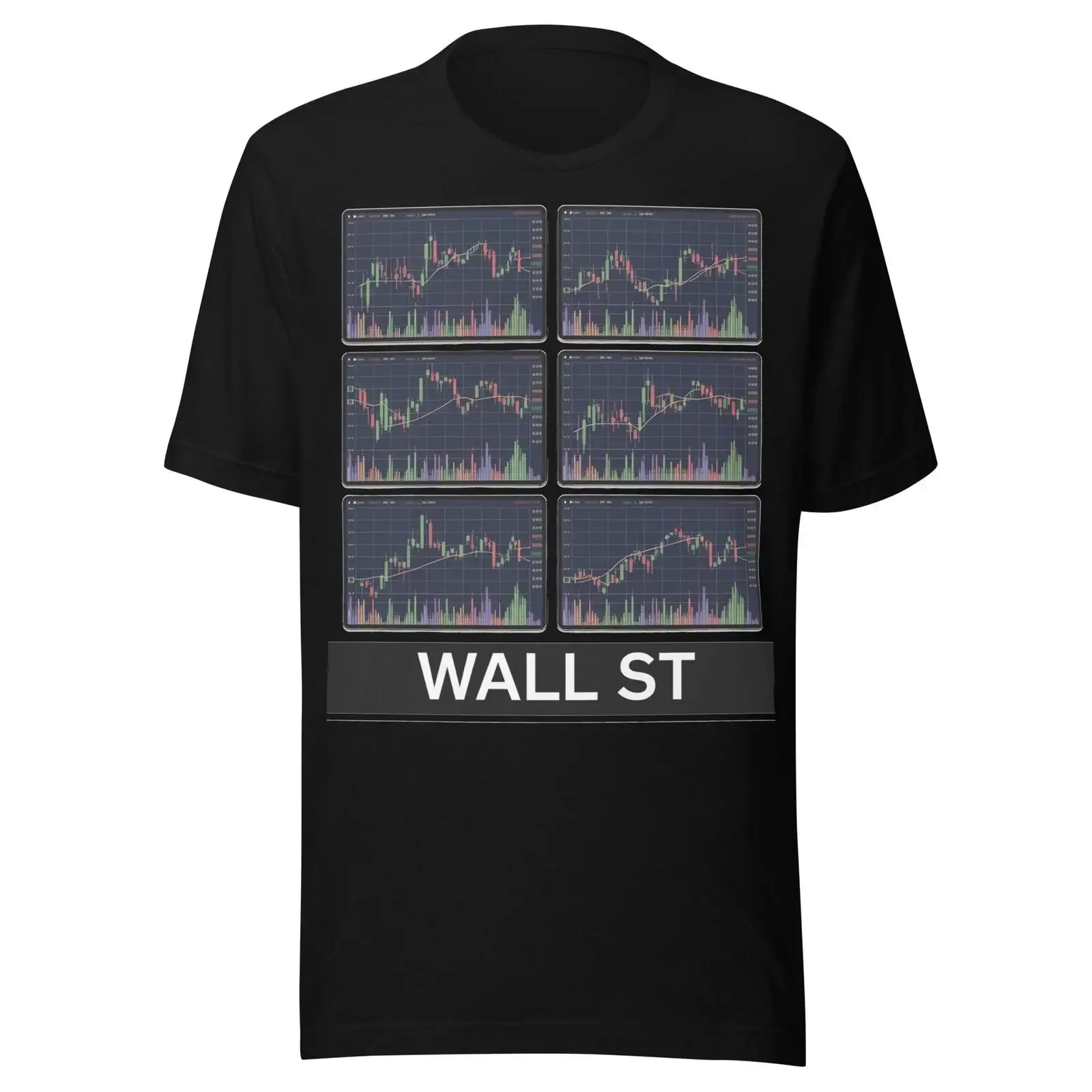 Stock Market Candlestick Charts Day Trader Forex Wall Street XRP Crypto T Shirt vintage Washed streetwear designer clothes