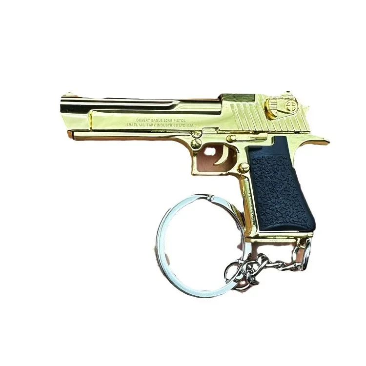 Lega 1:4 Desert Eagle pistola portachiavi anello pistola artificiale staccabile assemblare pistola giocattolo borsa a tracolla accessori regalo di natale