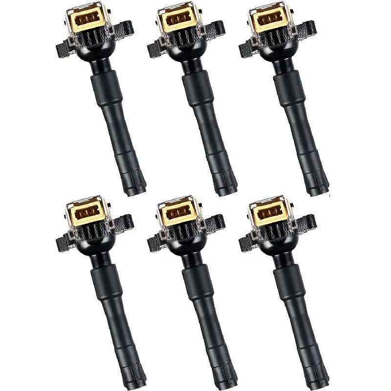 6Pcs Ignition Coil 12131748017 For BMW E46 E39 X5 E36 325 330 328 M3 2.3 2.5 2.8 3.0