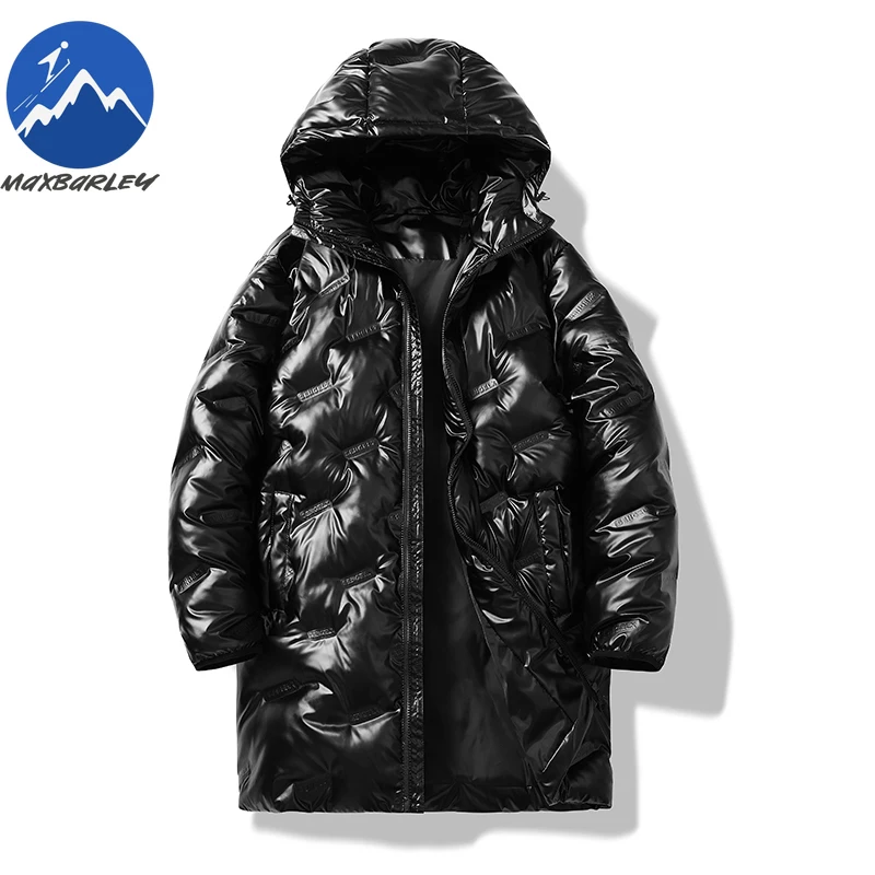 Winter Padded Jacket High Quality Fur Collar Windproof Outdoor Travel Warm Parka 2026 Trendy Knee Length Thicken Men Ski Jackets