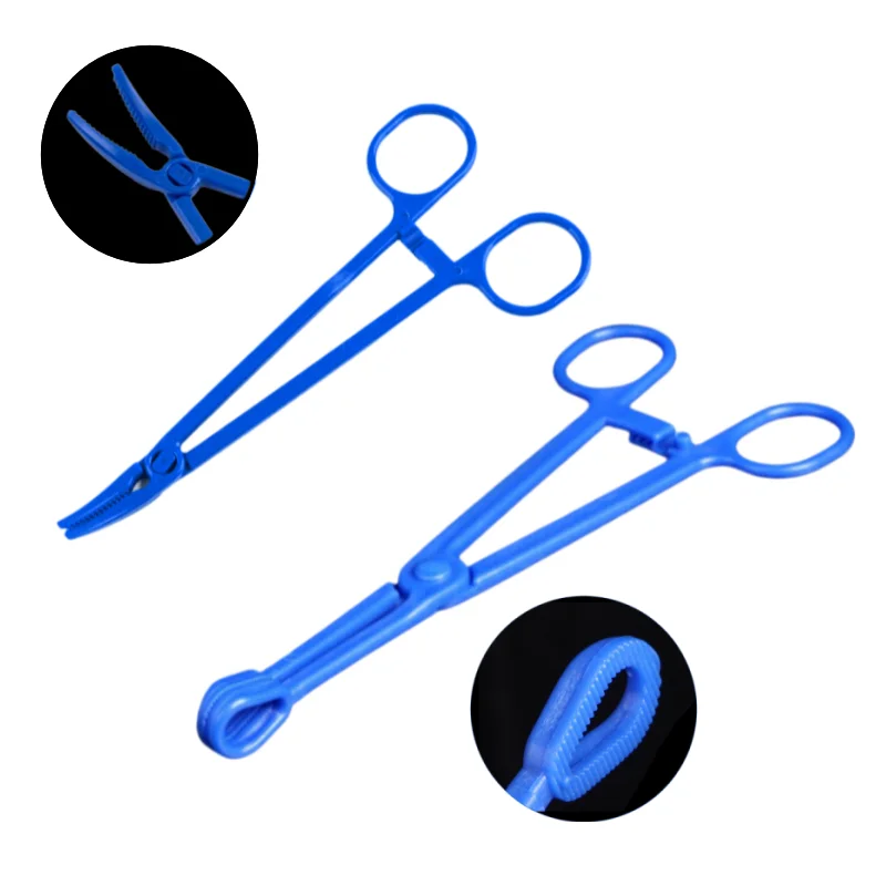 

Disposable Medical Forceps Hemostat Sharp Ball Pliers Clamp Cotton Sponge Tweezers Multifunctional Pliers Dental Oral Care Tool