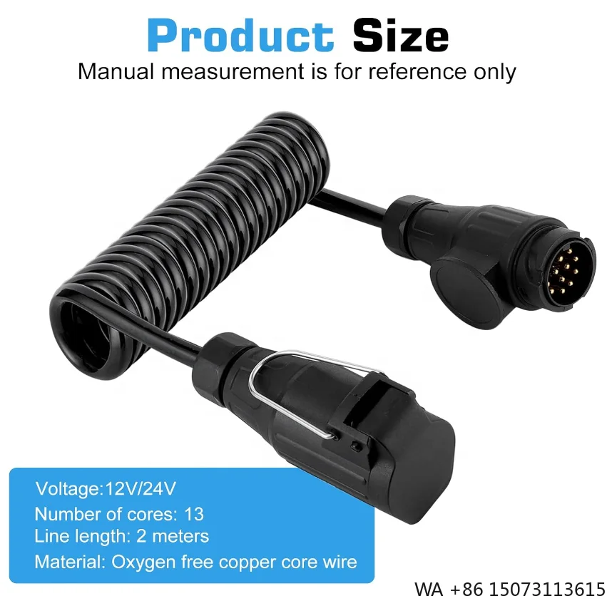 kit-de-prise-de-remorque-a-13-broches-avec-cable-d'extension-de-2-m-pour-voiture-bateau-caravane
