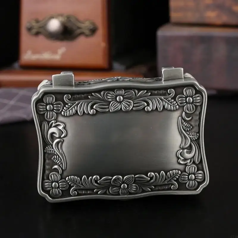 

Luxury Small Jewelry Box Zinc Alloy Storage Organiser for Small Accessories