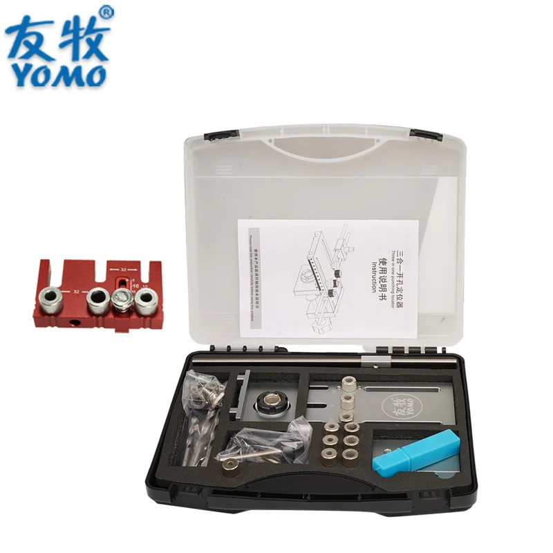 

New Extended 600mm Three In One Punchling Locator Wood Dowel Drilling Jig For Furniture Fast Connecting Woodworking Drill Guide