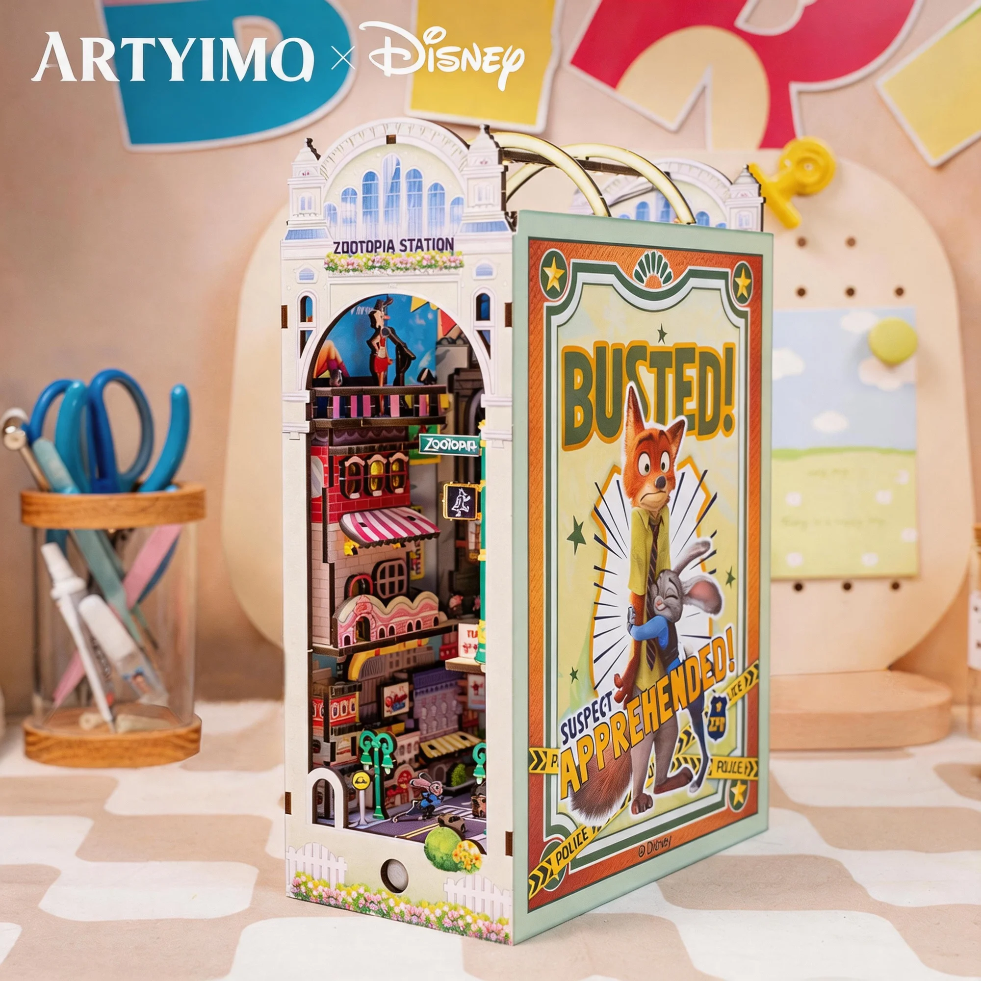 mu-zootopia-bookend-3d-metal-puzzle-diy-assembly-kit-brain-teaser-decoration-de-bureau-cadeau-d'anniversaire-de-noel-d'halloween-objet-de-collection