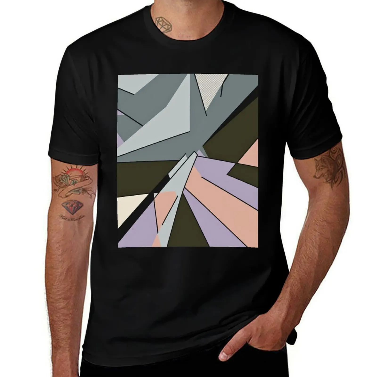 

Angular Tactical Camouflage in Grey Peach T-Shirt Personalized t-shirt sports fans vintage kawaii clothes anime shirts men