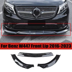 For Mercedes-Benz Vito W447 V260 200 220 250 2016-2023 Front Bumper Lip Splitter Diffuser Body Kits Spoiler Bumper Protector