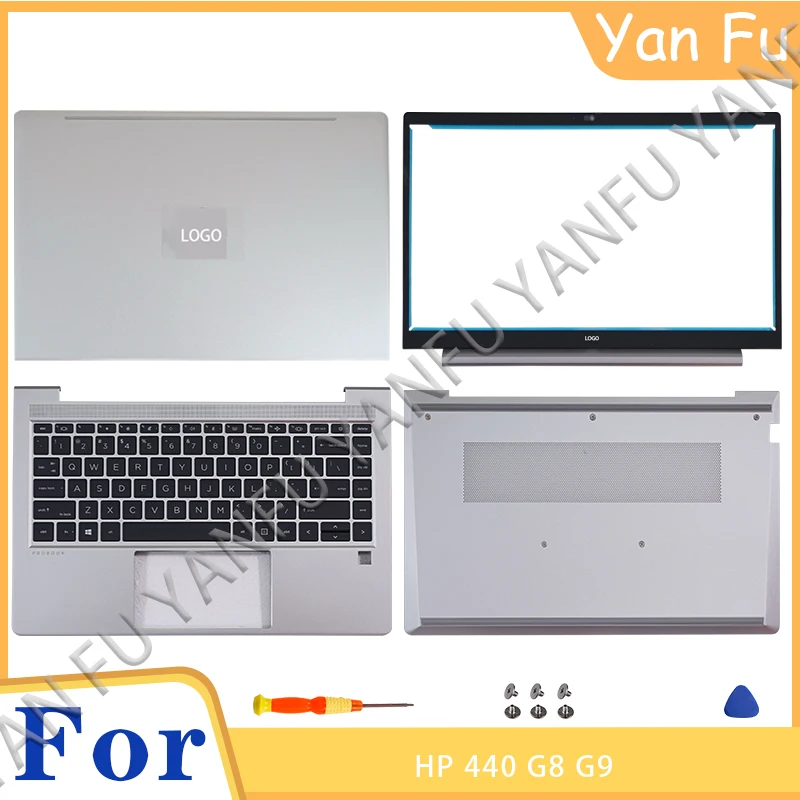 

New Orig for HP Probook 440 G8 G9 445R G8 ZHAN 66 Pro 14 G4 LCD Back Cover Front Bezel Laptop Bottom Top Rear Lid Case Palmrest