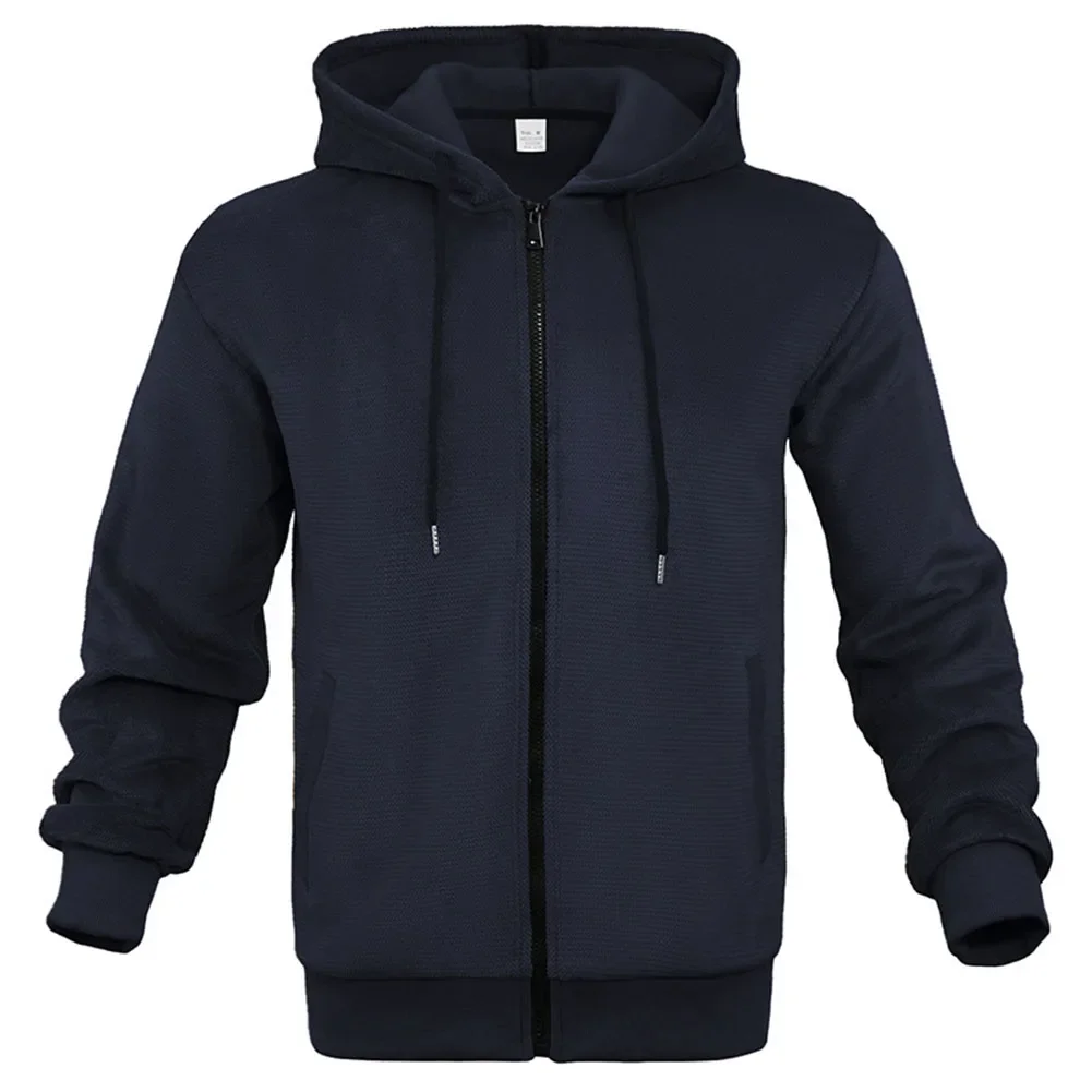 

For Men For Commuting Loose Fit Hooded Sweater Casual Outings Commuting Style Versatile Lightweight Cardigan Home And Daily Use