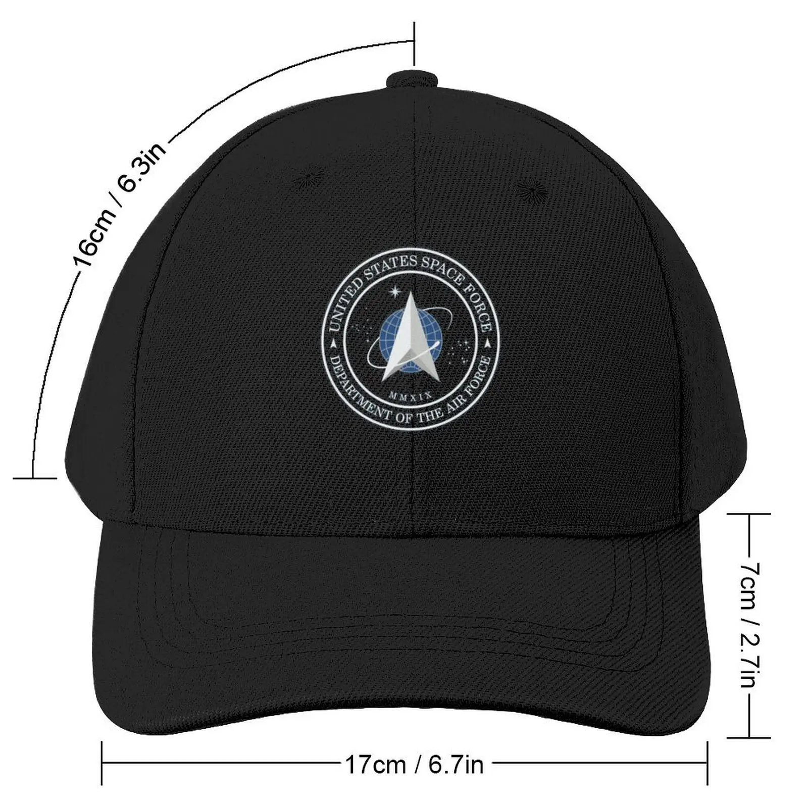 US Space Force USAF Official Insignia Baseball Cap Golf Wear derby hat Women's 2024 Men's