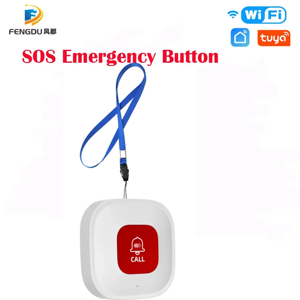 Smart SOS Notfall Panik Push Tuya WIFI Ruftaste Alarm für Smart Home für alte Mann Kinder schwangere Frau