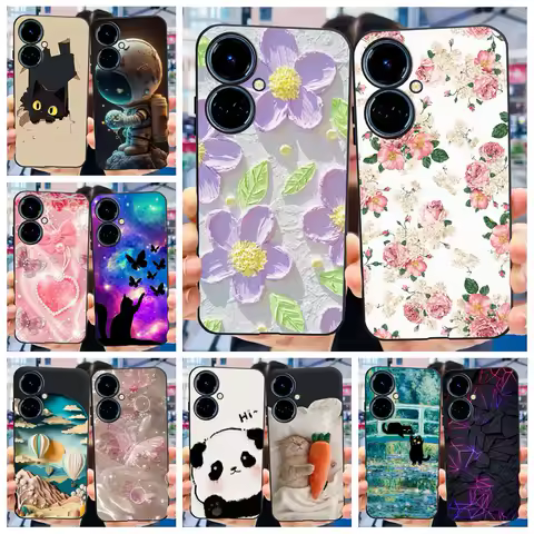 For Tecno Camon 19 Pro Case CI8 CI8n New Luxury Painted Cover Soft Silicone Phone Case For Tecno Camon 19 Neo Camon19 Pro Bumper