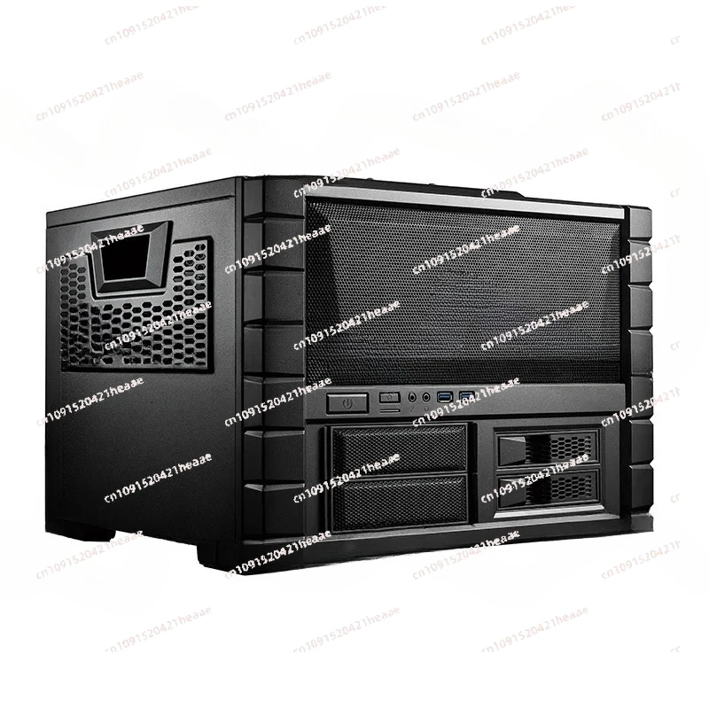 Suitable for personalized computer chassis, supporting motherboard horizontal chassis with dual fans