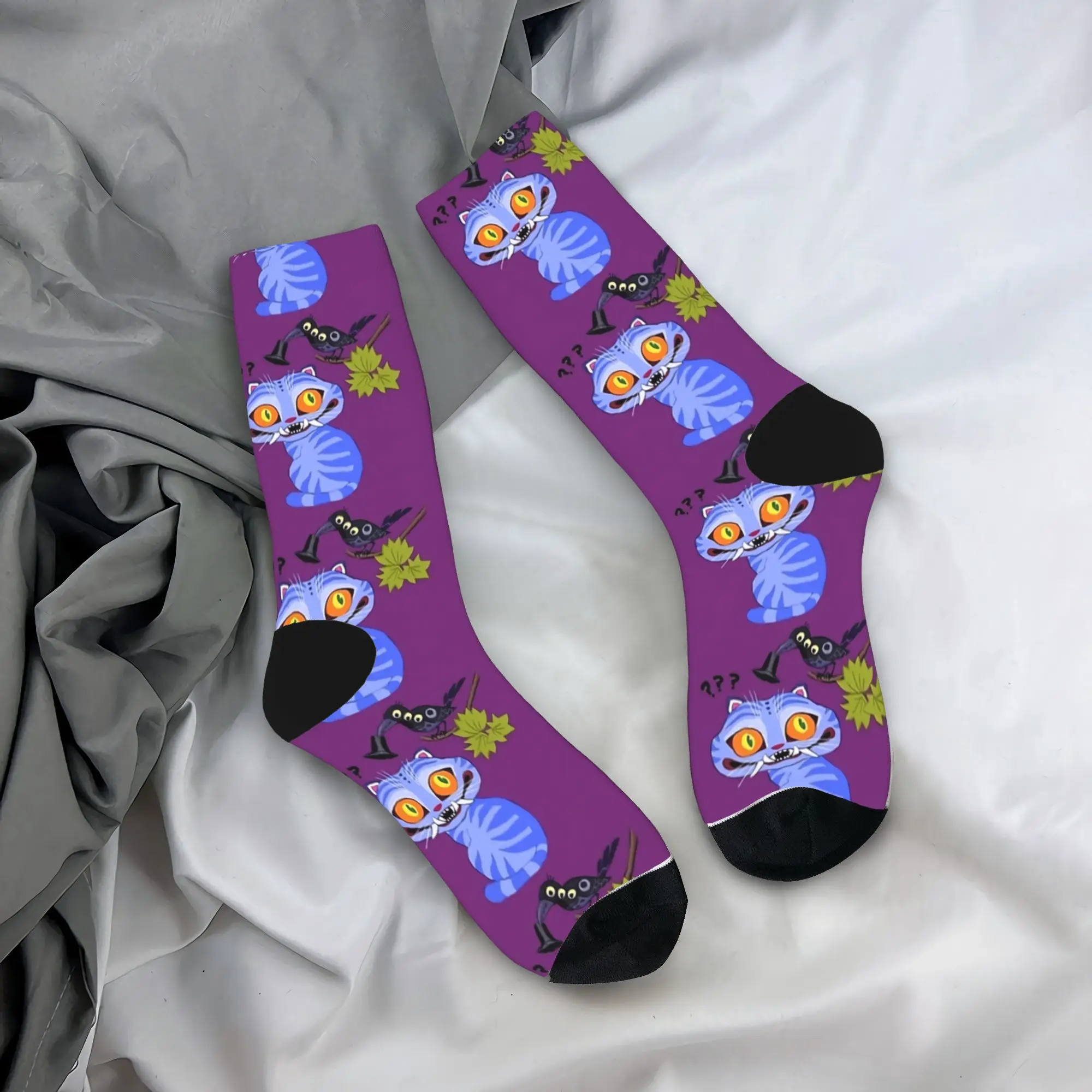 

Чулки Tiger and Magpie Kpop Demon Hunters, мужские носки, качественные модные носки, осенние спортивные носки на открытом воздухе с антибактериальным дизайном