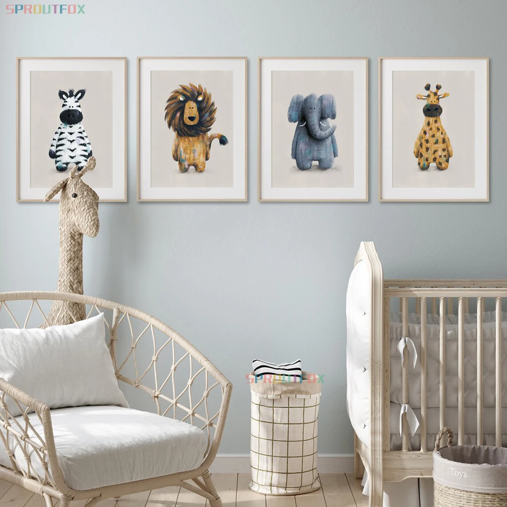 

Zebra Pictures Wall Poster For Kids Animal Poster Baby Room On The Wall In The Nursery Child Wall Decoration Painting Posters