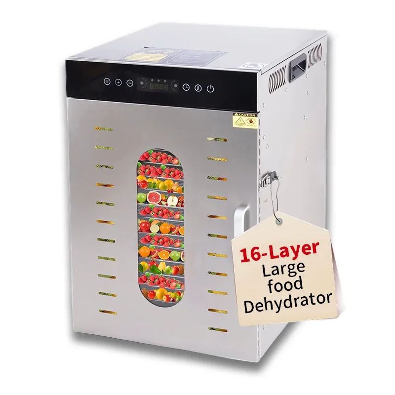 16 layer food dehydrator 304 stainless steel precise temperature control,high temperature resistance, large capacity easy clean