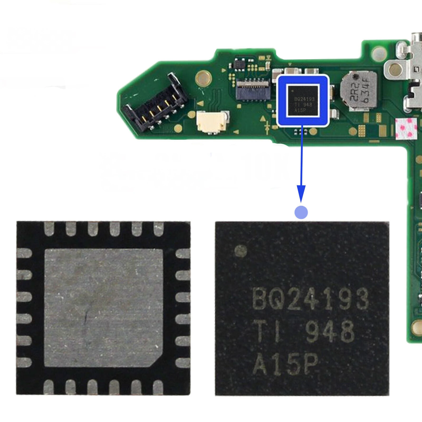 1-5PCS BQ24193 (BQ24193RGET) Battery Management Charging IC Chip Replacement for Nintendo Switch Motherboard