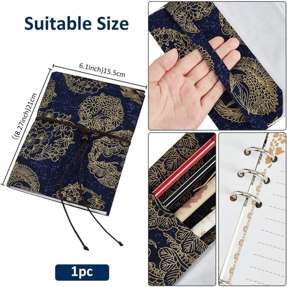 Book Cover Sleeve A5 Book Sleeve Washable Paperback Book Protector with Wave Totem Protection Book Cover Fabric Novel Book