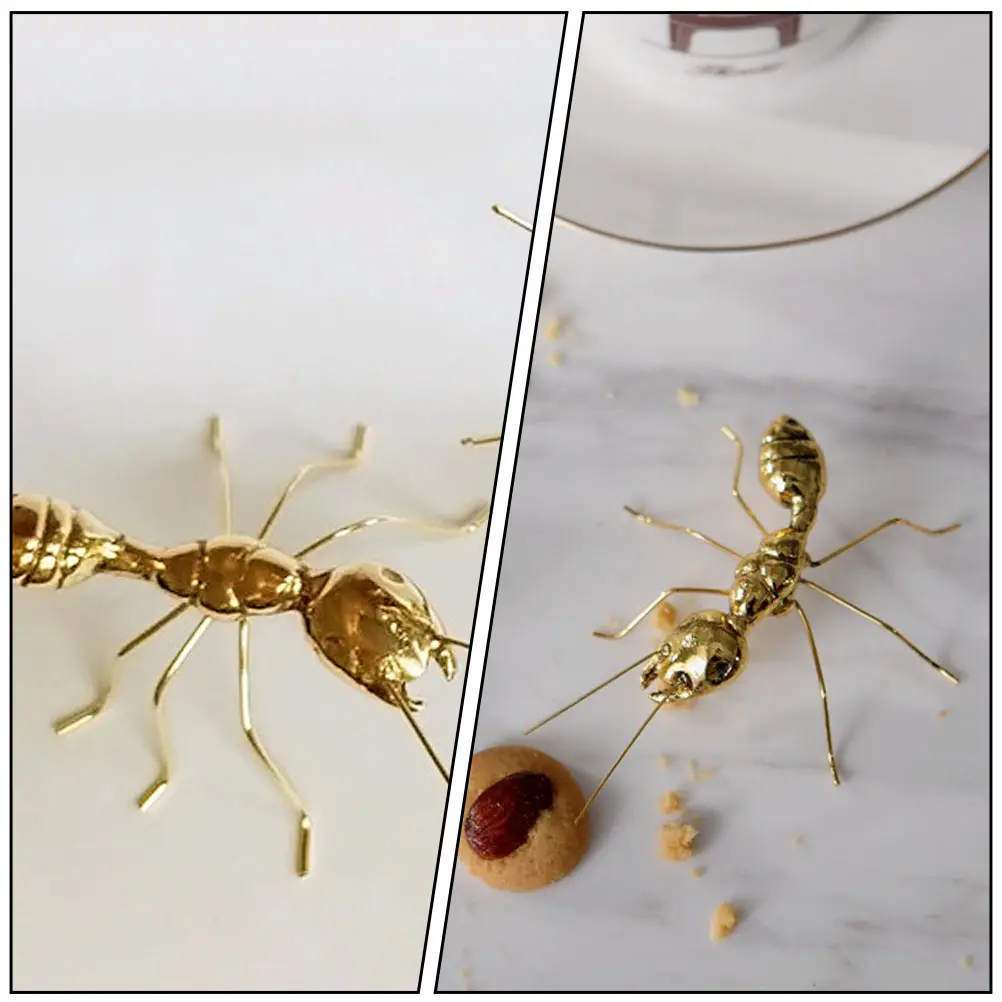 

Gardening Decoration Ornaments Metal Ant Cupboard Craft Zinc Alloy Sculpture Figurine