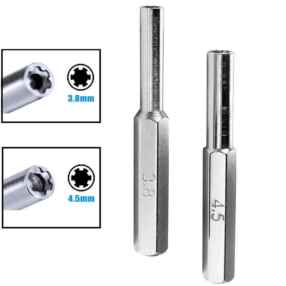 Brand New Screwdriver Bit Security Tool Non-slip Silver Stainless Steel 3.8mm + 4.5mm 50mm Ergonomic For Nintendo