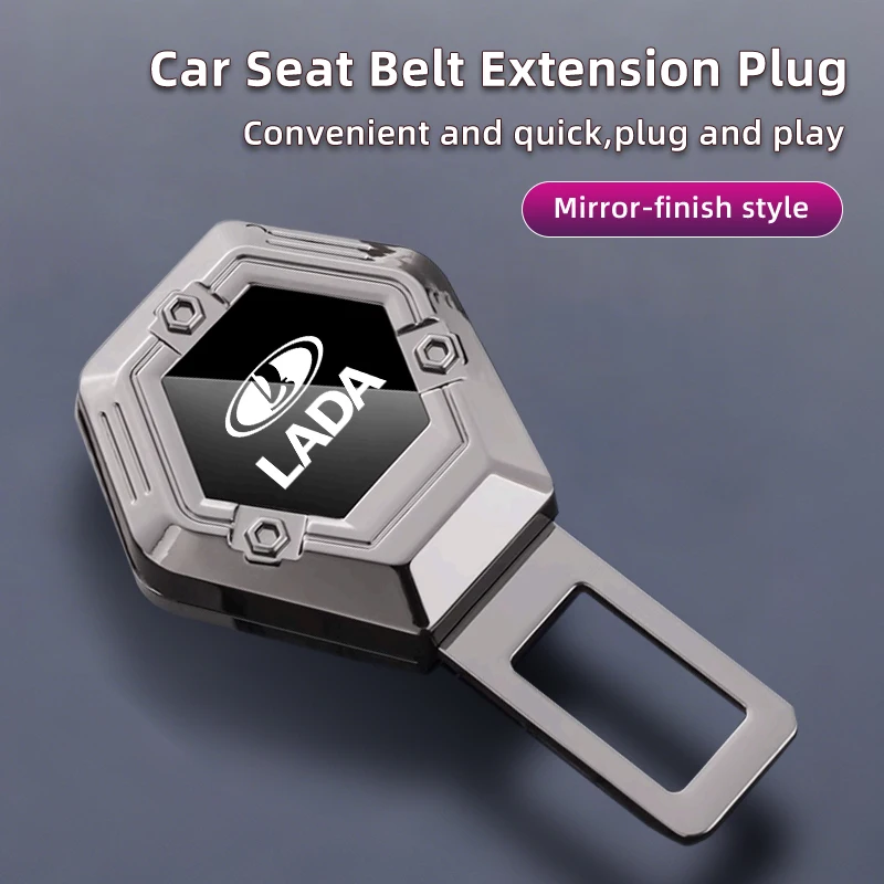 Hexagonal car seat belt buckle For Lada Priora Sedan Sport Kalina Granta Vesta Niva Largus Vaz Samara 2110