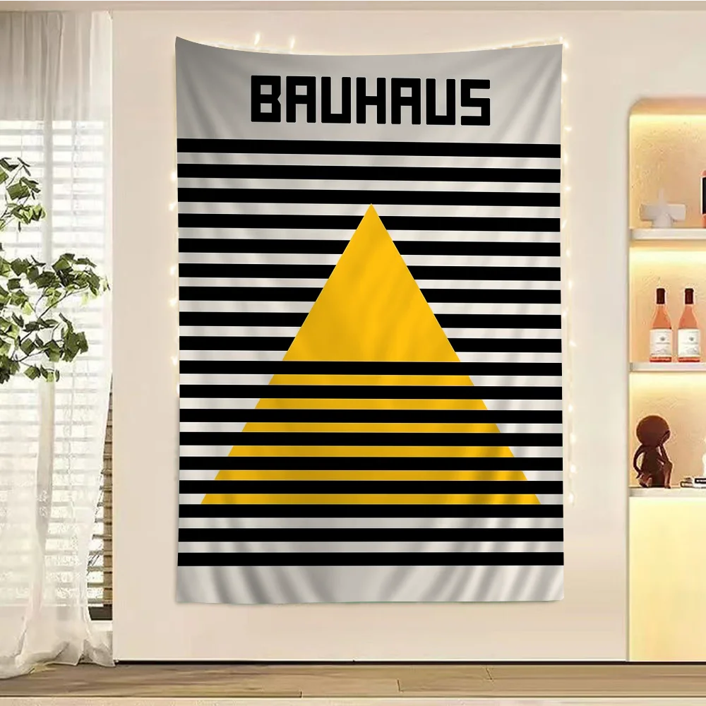 Abstract Bauhaus Exhibition Geometric Hippie Wall Hanging Tapestries Art Science Fiction Room Home Decor Kawaii Room Decor