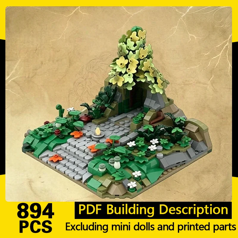 Ring Movie Model MOC Building Bricks Memorial Statue Small Scene Modular Technology Gifts Holiday Assemble Toys Suit Display