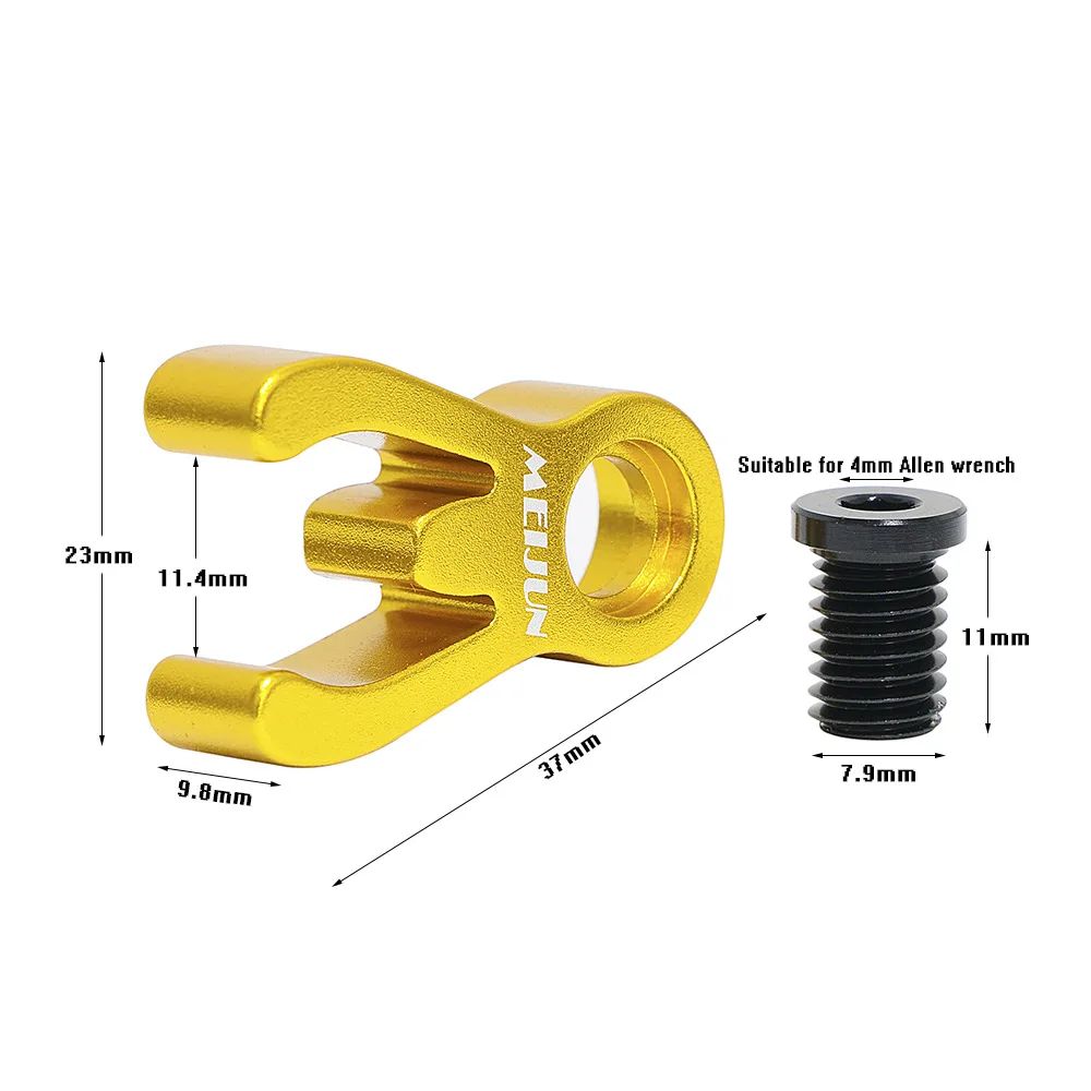 1pc Folding Bike For Brompton CNC Catcher Aluminum Alloy Crab Claws Bicycle Head Tube Rabbit Fixing Buckle Cycling Parts - view 2