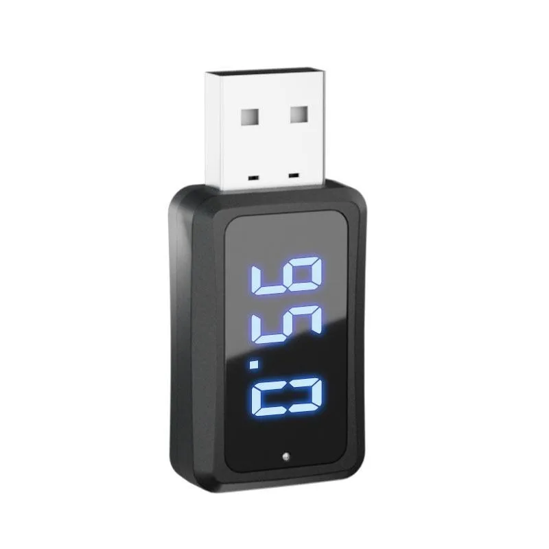 2‑in‑1 Car Bluetooth 5.3 Audio Adapter, FM Transmitter & Receiver with USB Port