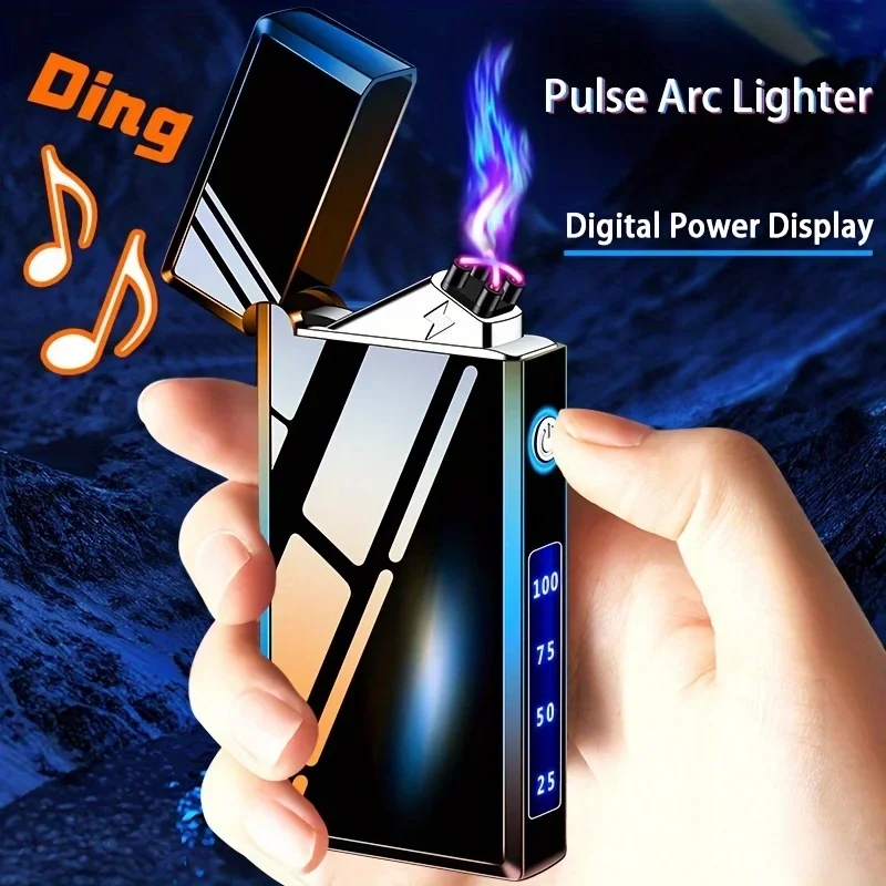 Double Arc Rechargeable Lighter，Customizable colorful colors based on the picture or text，Exquisite Gifts