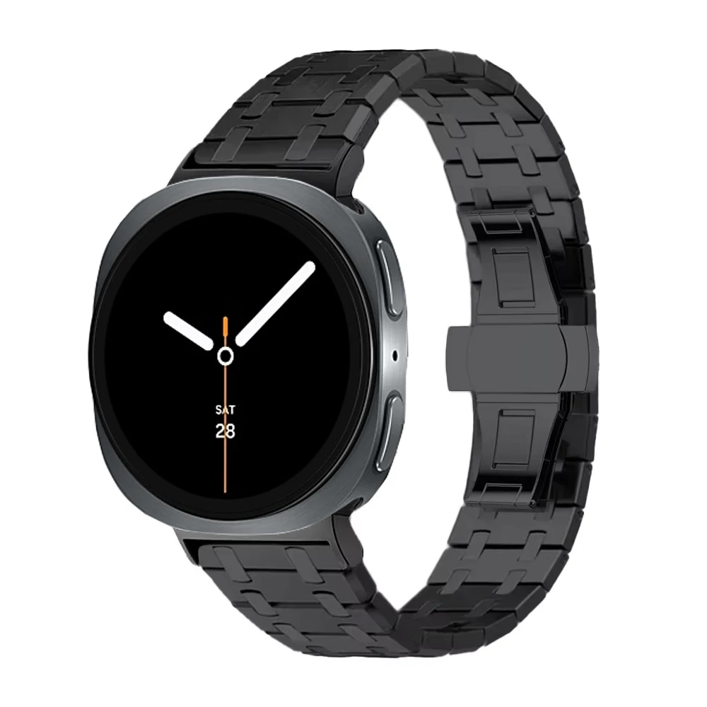 

Ремешок без зазоров для Samsung Galaxy 8 40/44 мм 8 Классический роскошный браслет из нержавеющей стали для GALAXY Ultra 7 47 мм Быстросъемный ремешок