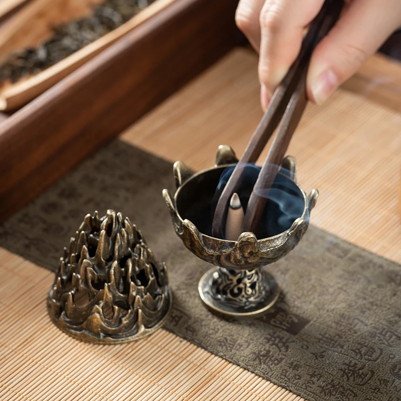 Creative Mountain Shape Tower Incense Burning Stove Desktop Ornaments
