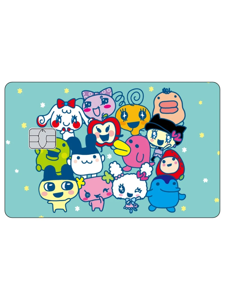 ملصق جلدي لبطاقة الائتمان Tamagotchi الإلكترونية للحيوانات الأليفة، ملصقات Mametchi غير اللامعة لبطاقة البنك VISA JCB Mastercard وبطاقات IC الأخرى #4