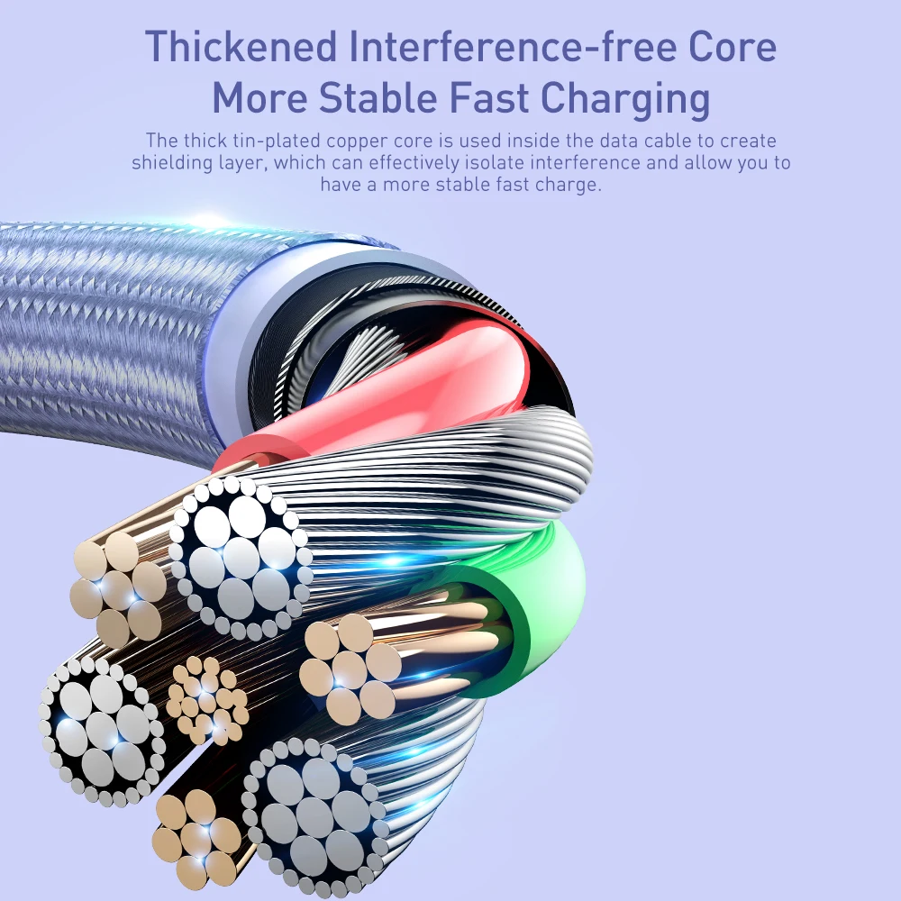 Toocki 3A PD USB نوع C كابل شحن سريع نوع C كابل شحن الهاتف المحمول بيانات الحبل لسامسونج Xiaomi Redmi Poco ممن لهم VIVO #6