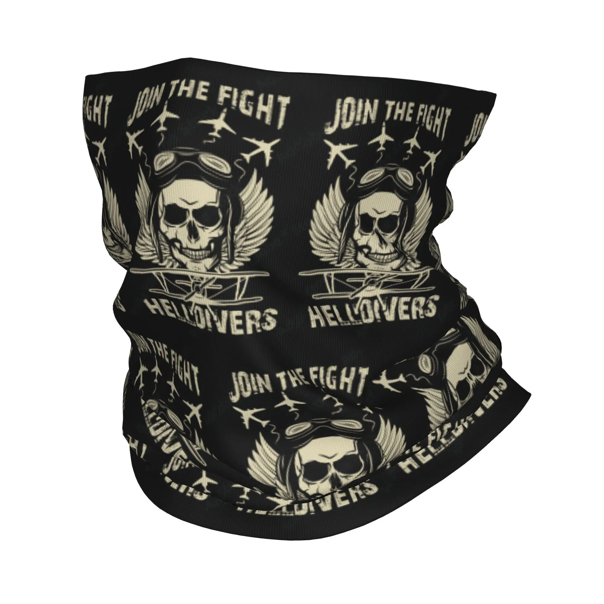 Custom H-Helldivers Malevelon Creek Fight Bandana Winter Neck Warmer Men Windproof Wrap Face Scarf for Hiking  Gaiter Headband