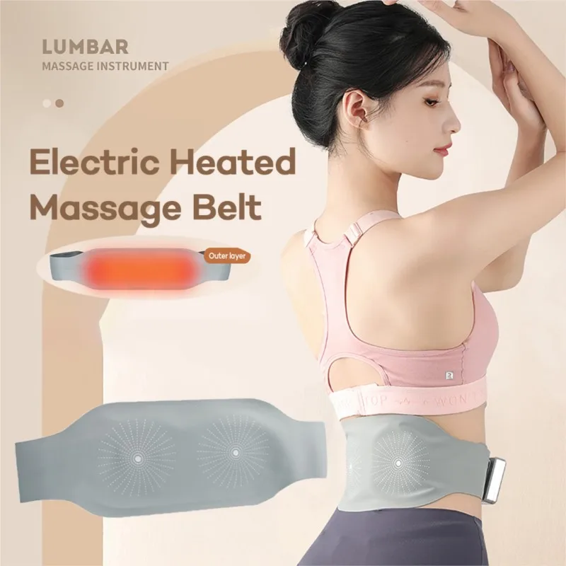

Elektrische Verwarmde Vib │ Massage Riem Draagbare Ems Puls Taille Buik Terug Massageapparaat Baarmoeder Verwarmend Artefact