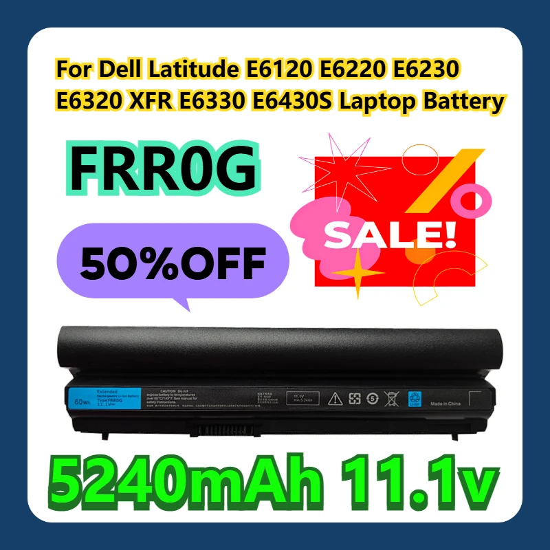 

Для Dell Latitude E6120 E6220 E6230 E6320 XFR E6330 E6430S FRR0G аккумулятор для ноутбука
