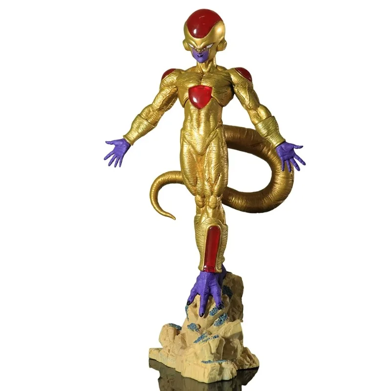 Dragon Ball Anime Figuren Super Frieza Figur Goldene Figur Statue Sammeln Modell Puppe Desktop ornamente Spielzeug Geschenke 26 cm