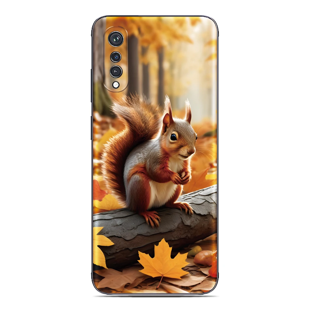 السنجاب مضحك قضية الهاتف آيفون 17 16 15 12 11 برو ماكس الهواء 16e X XS XR 7 زائد SE SE2 2020 SE3 2022 آي بود تاتش 7 6 5 غطاء #3