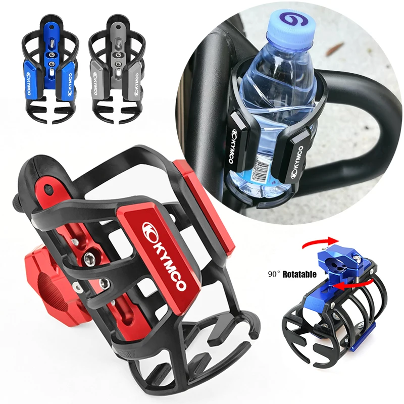 

For KYMCO Xtown Downtown 300i Xciting 300 400 500 X Town AK550 CV3 550 Motorcycle CNC Accessories Beverage Water Bottle Drink