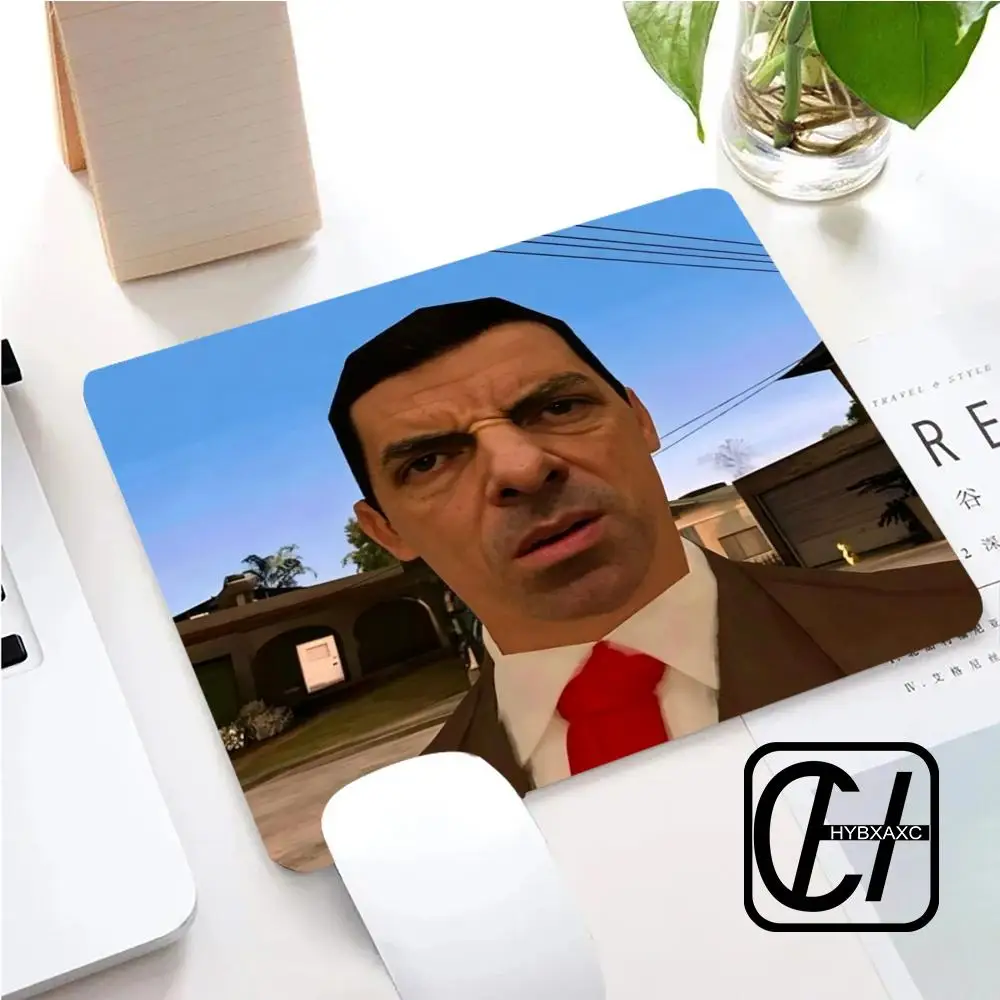Mr. B-Bean Meme Funny Expressions Mouse Pad Small Size Gaming Pad Gamer Company Keyboard Mouse Mat Carpet Computer Desk Mat XAXC
