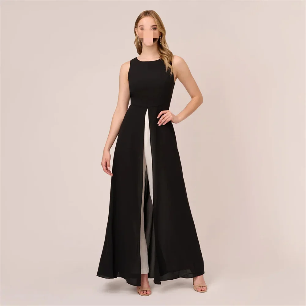 

Black Evening Dresses Women Sleeveless Jumpsuit Elegant Party Dresses for Women 2024 Cocktail Prom Gown سمية فساتين مناسبة ر