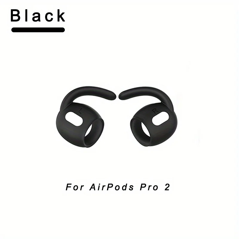 Anti-Slip Silicone Ear Hooks for Apple for airpods Pro 2 - Soft Grip Eartips, Sporty Design, Secure Fit Earbud Accessories view 3