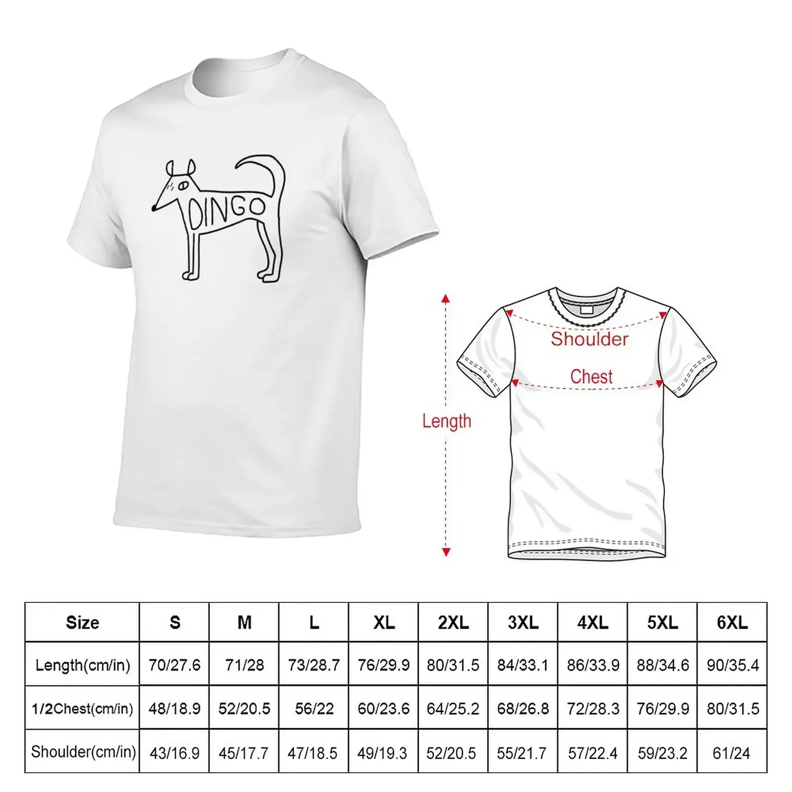 Dingo Dog T-Shirt heavyweights cute tops aesthetic clothes t shirt for men