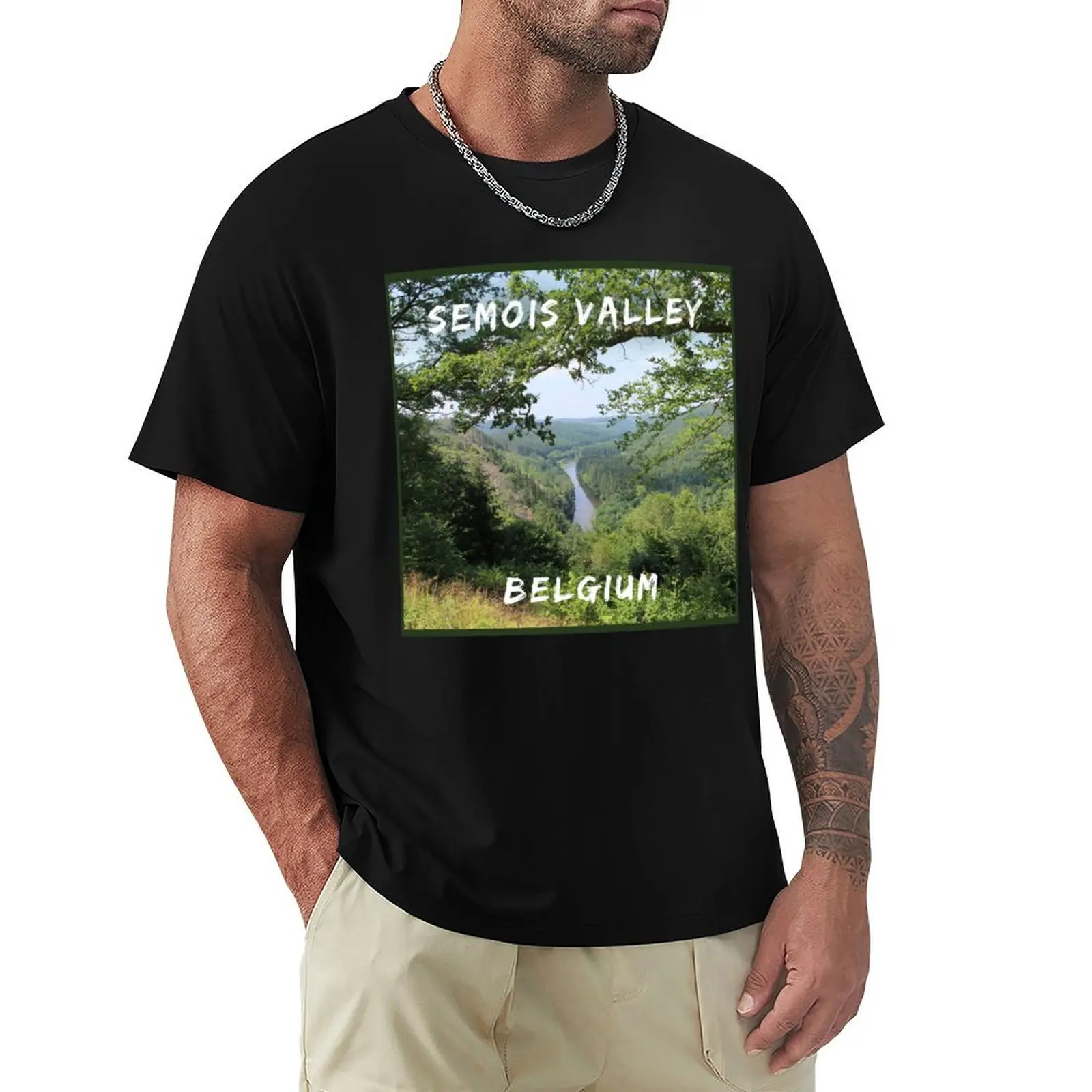 Semois Valley View, Ardennes, Belgium T-Shirt t shirts with prints T-Shirt